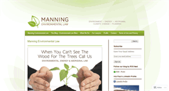 Desktop Screenshot of manningenvironmentallaw.com